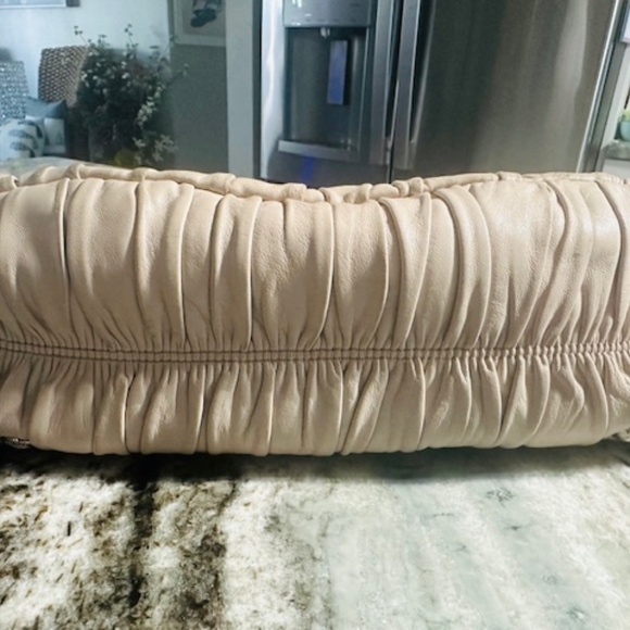 Prada Quilted Leather Med. Double Handle Leather Handbag w/Add'l Shoulder Strap - Picture 14 of 16